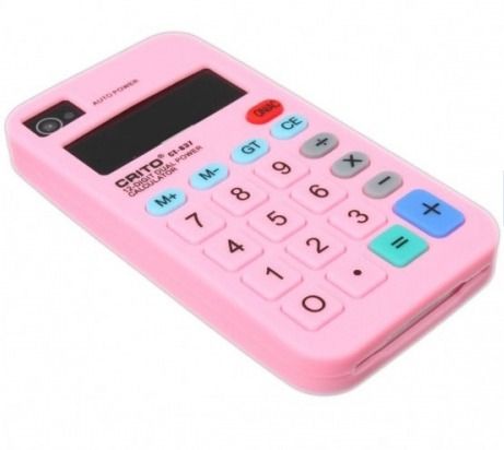 Capinha para iPhone 4/4S - Calculadora Rosa